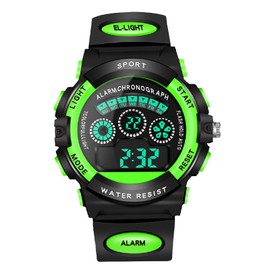 Kids Watch Boys Colorful Backlight Resin Band Watch for Children Toddlers Digital Chronograph Waterproof Alarm Colck Montre Enfant Garcon