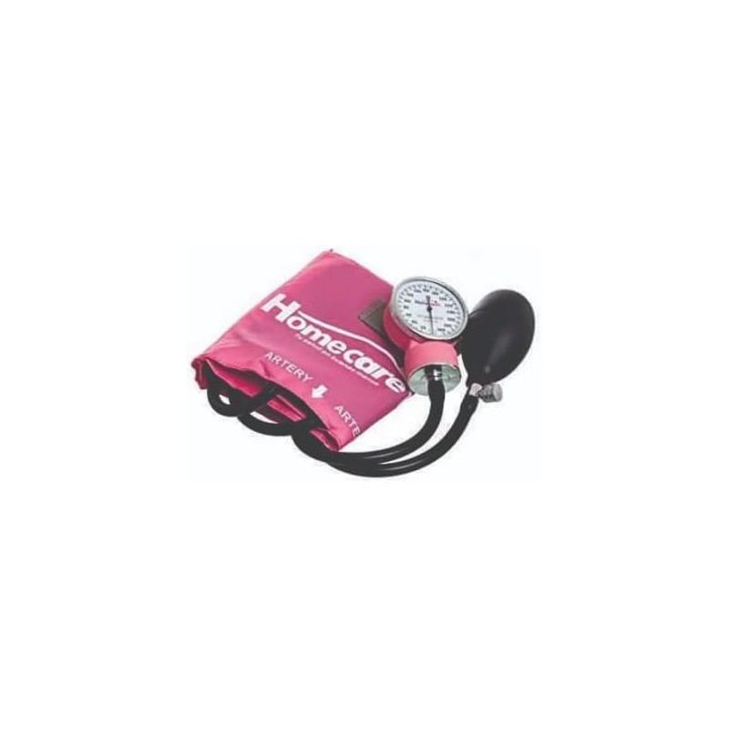 Homecare | Kit Baumanómetro Con Estetoscopio Dúplex Rosa + REGALO