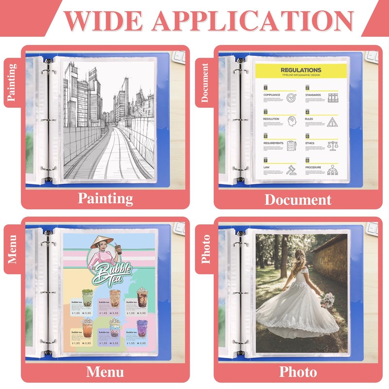 200 Pack Sheet Protectors 8.5 x 11 inch Clear Page