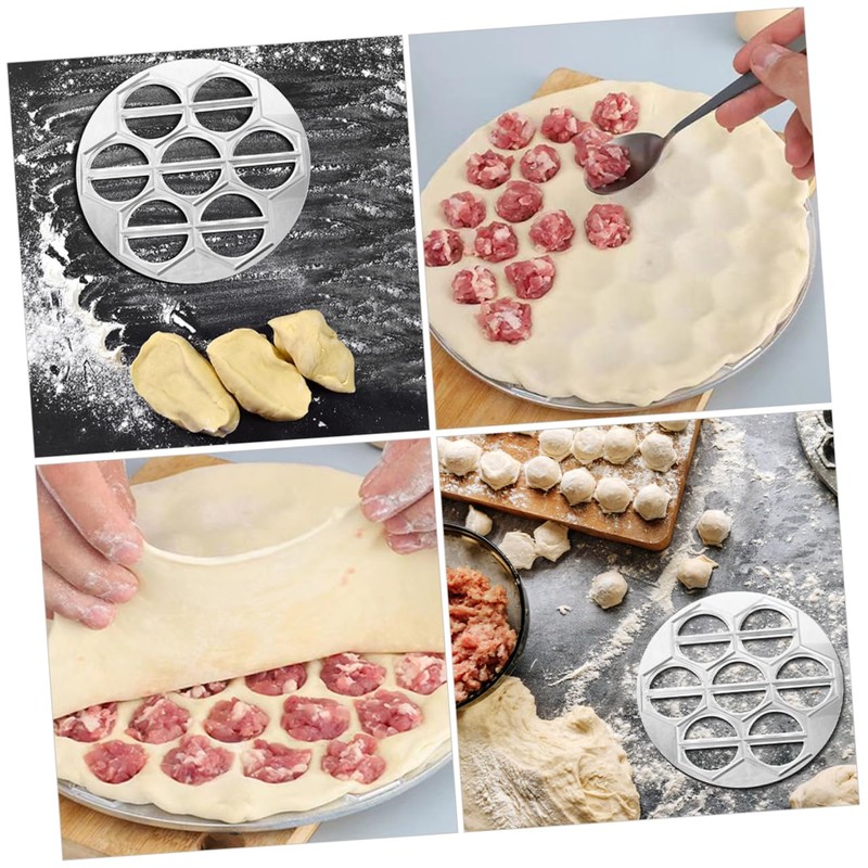 iplusmile 2pcs Dumpling Maker Aluminum Dumpling Mold for Ravioli Wontons