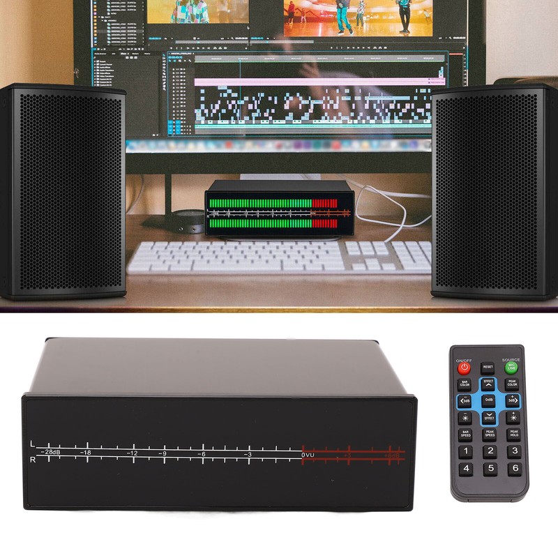 Dual Channel LED Sound Level Meter PPM VU Audio Spectrum