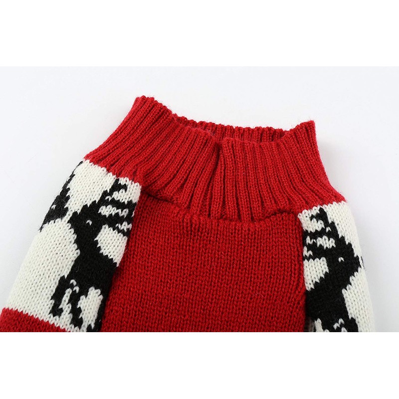 Lanyar Dog Reindeer Holiday Pet Clothes Sweater for Dogs Puppy