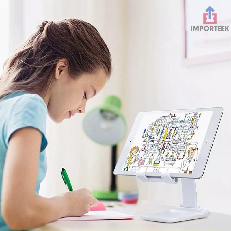 Importeek Soporte Base Porta Celular Tablet Escritorio Mesa Ajustable
