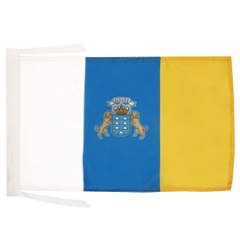 AZ FLAG Canary Islands Flag 18'' x 12'' cords - Spanish region of Canarias SMALL flags 30 x 45cm - Banner 18x12 in