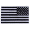Ivamis Reverse American Flag Patch Black and White