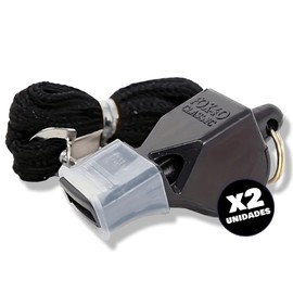 My Royale® - Professional Referee Sylbate 2pcs Whistles for Football Coaches Basketball Volleyball Lifeguard Fox 40 Classic Professional Fox Whistle for Outdoor Sport Pavilion