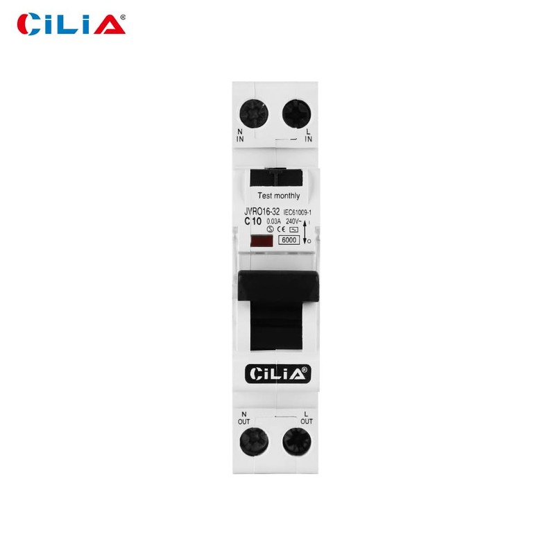 CILIA Residual Current Switch 30mA 1P+N 6kA, FI Switch with