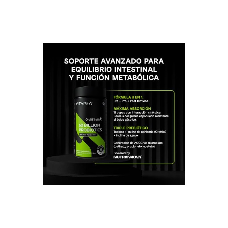 Probióticos Prebióticos Postbiótico Billones Ufc Fórmula Cepas Apoyo Digestivo Equilibrio