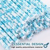50 Pcs Christmas Plastic Drinking Straws Winter Snowflake Hard Disposable