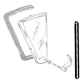 Ford Back Edge of Vent Window Seals All Body Styles 1959 Ford Car B9A-7621450-PR