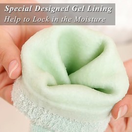 Guantes hidratantes de gel para manos secas, pantalla táctil, hidratantes y suavizantes de manos durante la noche. Forro de gel para reparar y suaviza