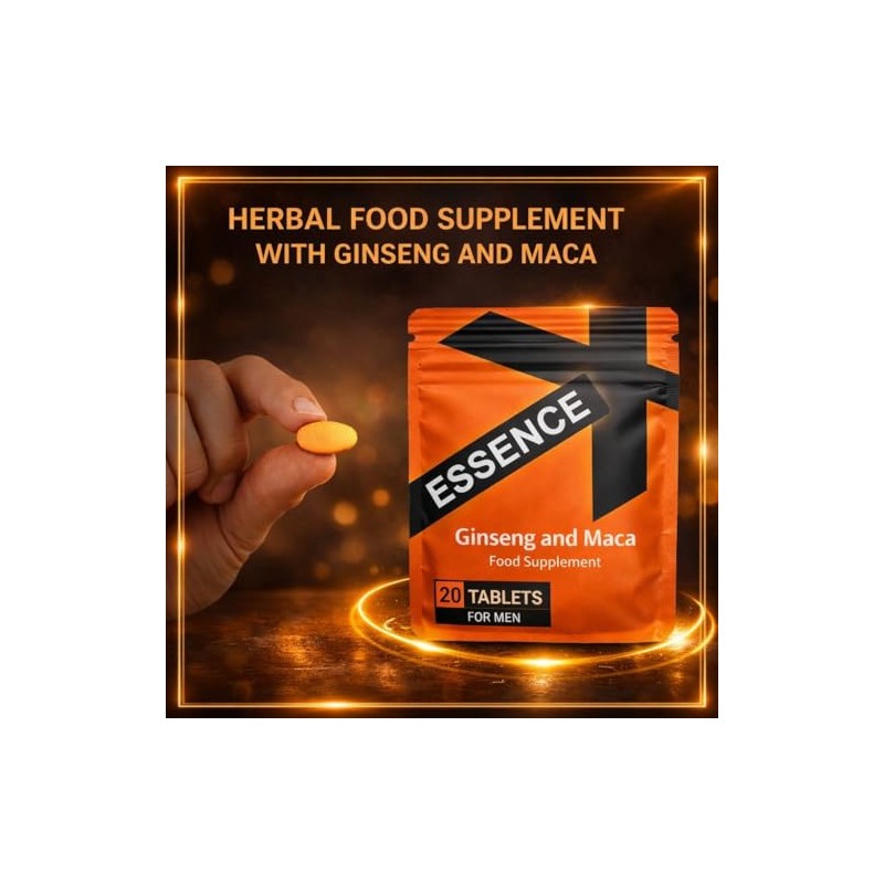Ginseng Tablets Food Supplement for Men – 20 Tablets –