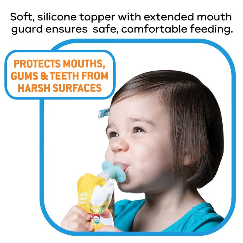 Soft Sip Baby Food Pouch Topper Plus Travel Case -
