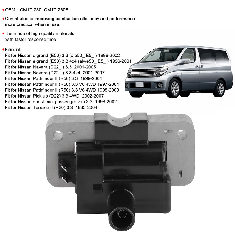 Distributor Ignition Coil Pack Replacement CM1T‑230 Fit for Nissan elgrand