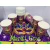 Mardi Gras Mask Party Tableware, Party Tableware Decoration with 61