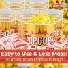 Leakproof, Super Durable 32oz Disposable Popcorn Bucket Tubs 50 Pack.