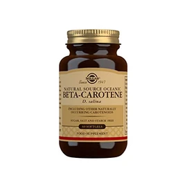 Solgar Natural Source Oceanic Beta Carotene Softgels - Pack of 60 - Fight Free Radical Damage - Strong Antioxidant - Gluten Free