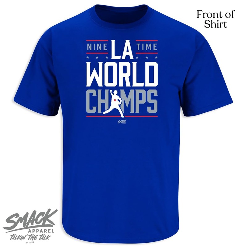 Nine Time Champs Tシャツ ロサンゼルス野球ファン用 (SM-5XL)