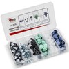 T&M TECHNICS® Box of 159 Universal Fasteners, Clips, Clips and