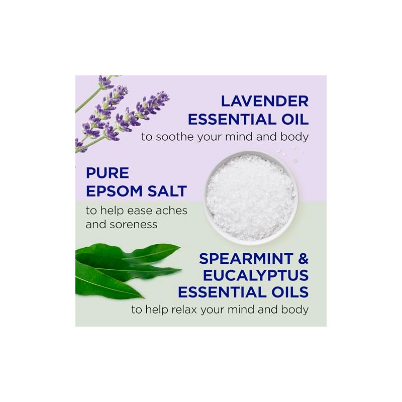 Dr Teal's Pure Epsom Salt, Lavender & Eucalyptus Duo Bundle,