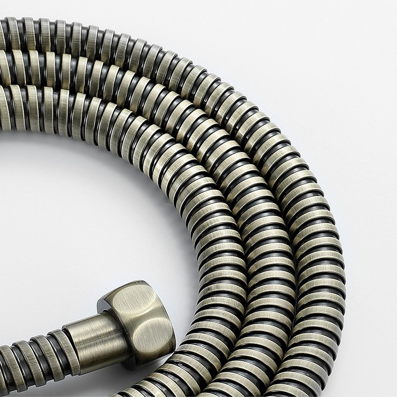 ENKI, H10, Shower Hose, Antique Brass, Flexi Bathroom Shower Head