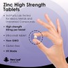 Zinc 50mg High Strength - Zinc Tablets with Copper, Pure