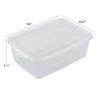 Ziglous 14 Quart Plastic Latching Storage Bin with Lid, Clear
