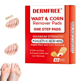 Warzenentferner, Warzenbehandlungspflaster, Plantarwarzenentferner für Hände, Füße und Gesicht, Warzencreme, Entferner (42 Tabletten)