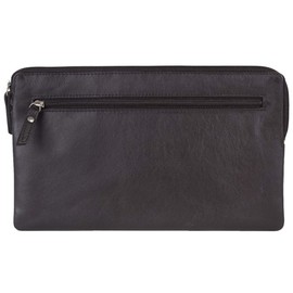 Bank Bag Wallet LEAS in Real Leather Brown - Special Edition, brown