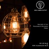 LUXON LED Edison Bulbs,Dimmable Amber Glass,Warm White 2700K,4W(40W Equivalent) Antique