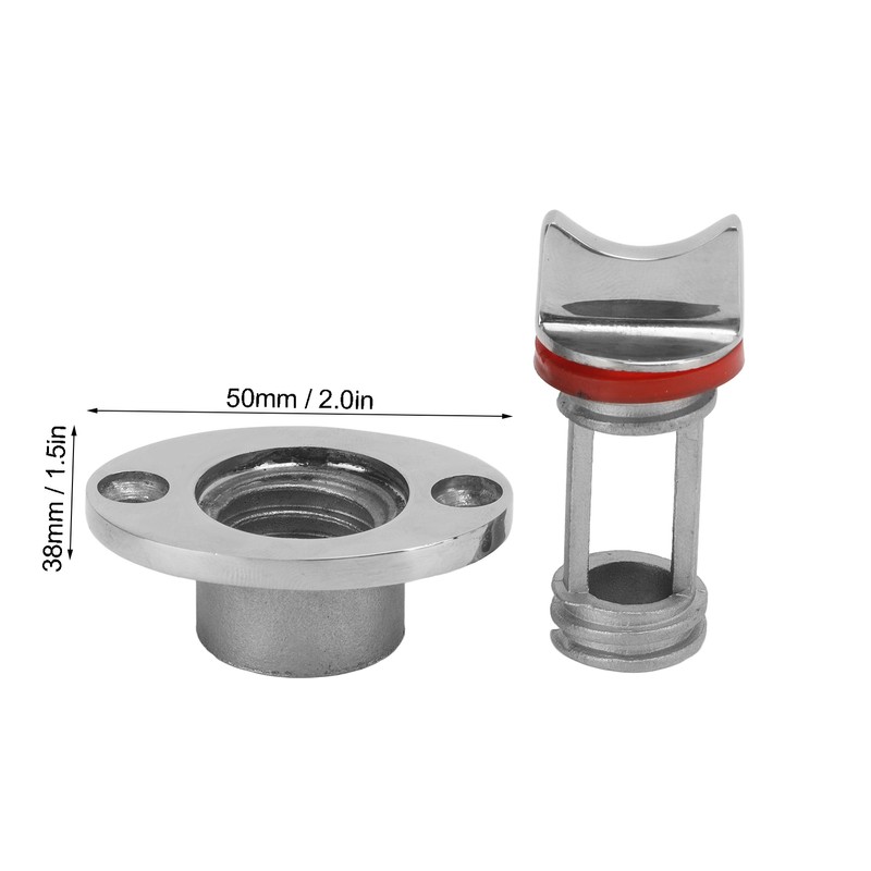 25mm 1in Drain Plug Boat Twisting Rotation Corrosion Resistance Stainless