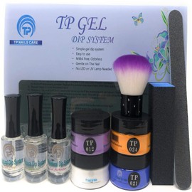 TP Nail Dipping Powder Kit #22. Complete system with 4 dip powder colors 1 oz. per jar plus TP gel dip liquids.