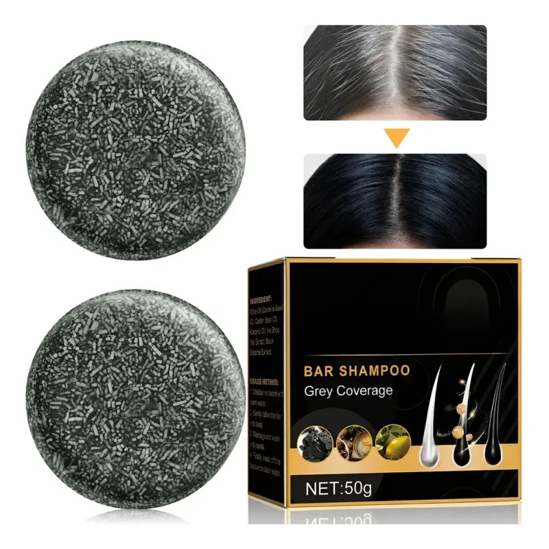 Lj 3 Piezas De Jabón Champú Natural For Oscurecer El
