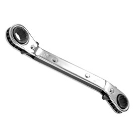 CoCud Double Offset Box End Reversible Ratchet Wrench SAE 3/8" x 7/16" Box End Size Cr-V Ratchet Spanner - (Application: For Repair)