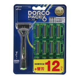 Cornan Original LIFELEX x DORCO 6 Blade Replacement Razor Body + 12 Replacement Blades