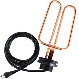 Ribgwo 1500W Outdoor Water Tank Heaters Stock Tank Heater for Livestock Drain Plug Water De-Icer Compatible with Rubbermaid Tanks