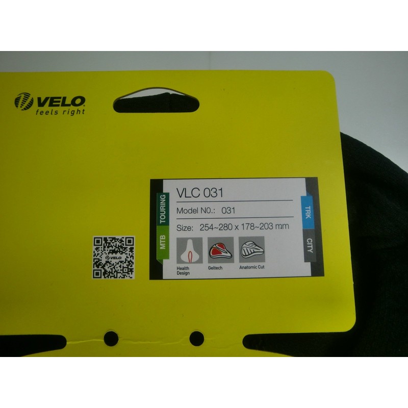 サドルカバー Plush プラッシュ VLC-031 Velo ベロ ゲル入 中央溝あり 309