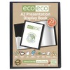 eco-eco 2 x A2 50% Recycled 20 Pocket Black Folder