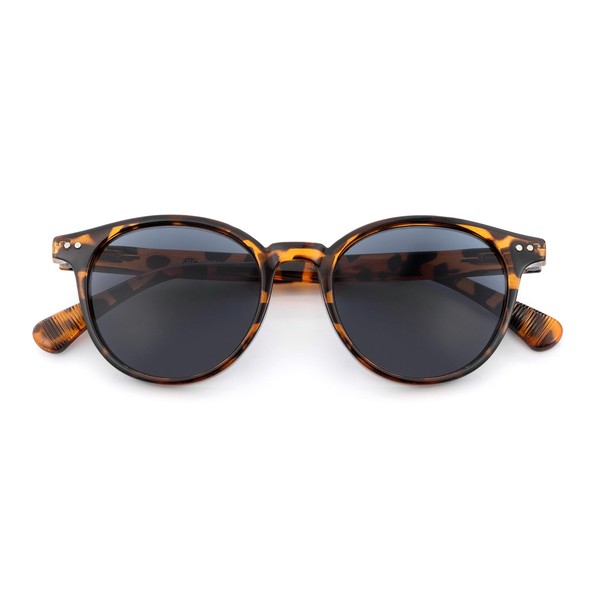 SKYWAY Reading Sunglasses for Women Men, Classic Round Outdoor Reader