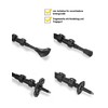 JELEX Nature Telescopic Walking Poles for Nordic Walking Adjustable Includes