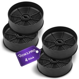 Vioks.pro Activated Carbon Filter 125 mm Diameter Set of 2 Replacement for AEG Filter Cooker Hood ECFB03 Extractor Hood Filter Round, Carbon Filter for Cooker Hoods