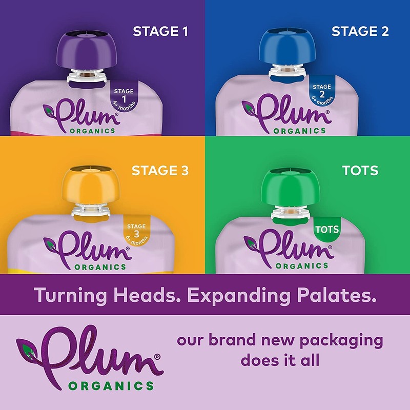 Plum Organics Stage 1 Organic Baby Food, Prune Puree, 3.5