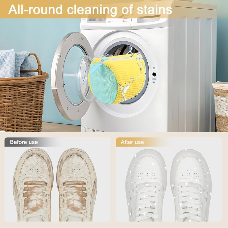 Shoe Washing Machine Bag,Shoe Cleaning Bag for All Shoe Types,Laundry