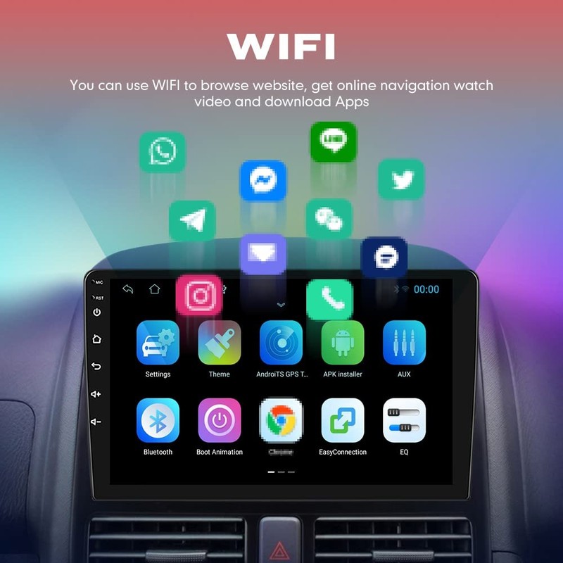 [4G 64G] Android Car Stereo FM Radio Carplay Android Auto