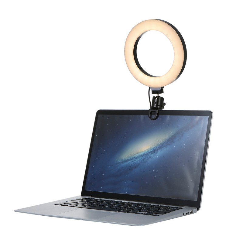 6'' Ring Light for Laptop, Computer Clip Video Fill Light