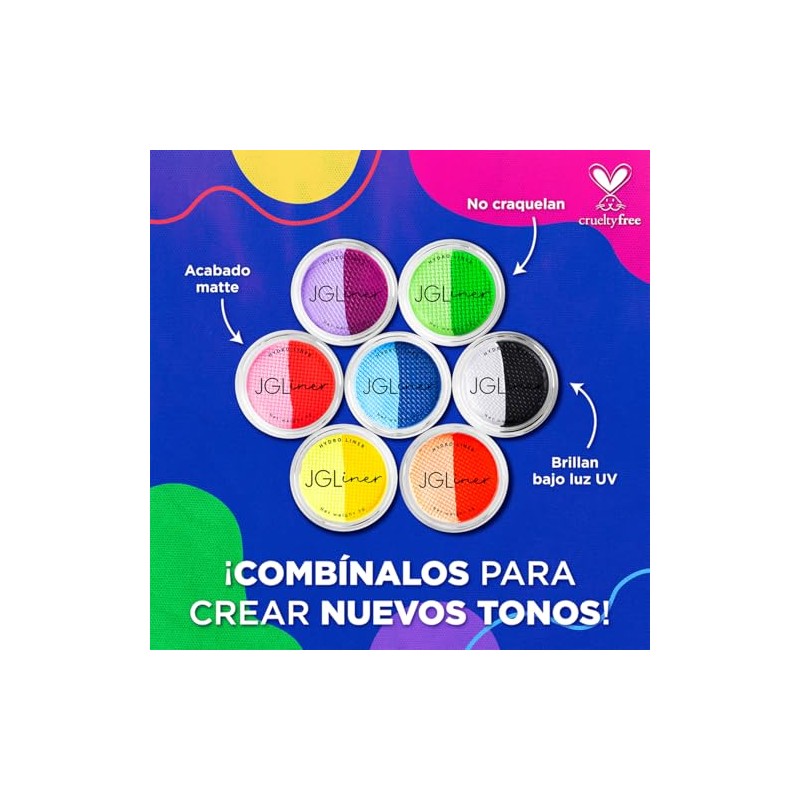 Colección 7 tonos de delineadores Split UV JGLiner