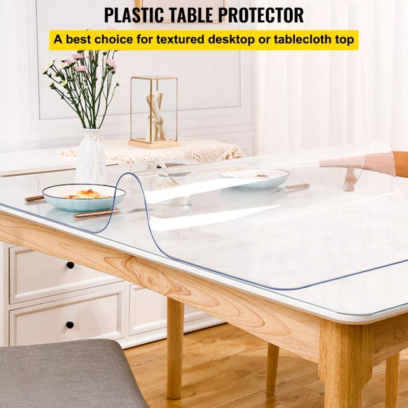 Vevor Mantel Transparente Protector De Mesa Pvc 40x72 PuLG