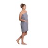 Turkuoise Linen Lightweight Spa/Bath Waffle Body Wrap with Adjustable Closure