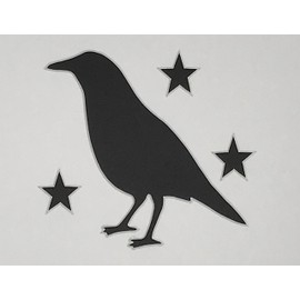 Primitive Crow with Stars Stencil Made from 4 Ply Matboard