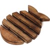 GURU JEE Handmade Wooden Trivet Fish Shape for Hot Dishes
